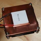 Solid Copper Turbo Fan Radiator cpu heatsink cooler for Peltier, LED up to 200W