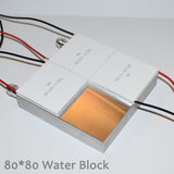 Aluminum water block; 40mm, 80mm, 240mm