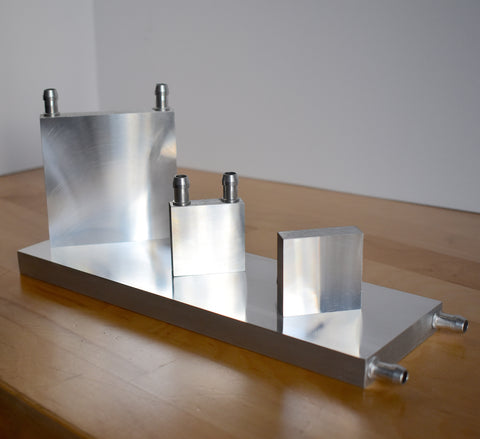 Aluminum water block; 40mm, 80mm, 240mm