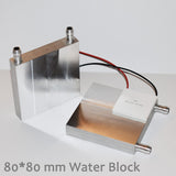Aluminum water block; 40mm, 80mm, 240mm