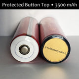 NCR18650GA Protected Button Top 18650 Lithium Battery Cell - 3500mAh for Flashlights