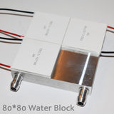 Aluminum water block; 40mm, 80mm, 240mm