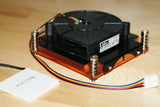Solid Copper Turbo Fan Radiator cpu heatsink cooler for Peltier, LED up to 200W