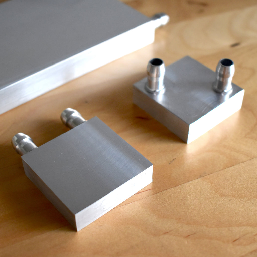 Aluminum water block; 40mm, 80mm, 240mm – Cold & Colder